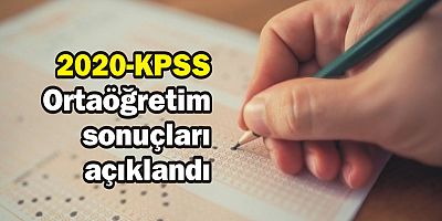2020-KPSS Ortaöğretim sonuçları açıklandı