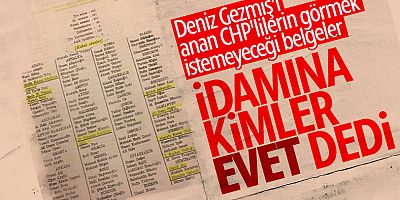 DENİZ GEZMİŞ VE ARKADAŞLARININ İDAMINA ONAY VERENLER 