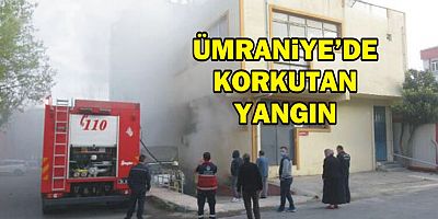 Ümraniye'de korkutan yangın!
