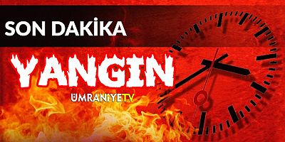 Ümraniye'de Mum İmalathanesinde Yangın 