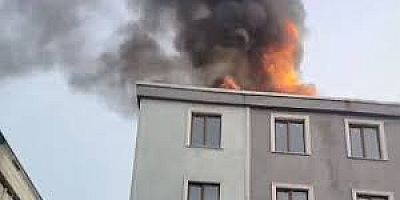 Ümraniye'de Tekstil Atölyesinde Yangın