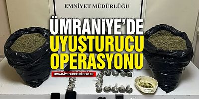 Ümraniye'de uyuşturucu operasyonu: 10 Kg Ele Geçirildi