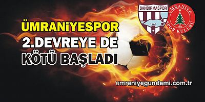 Ümraniyespor, Badırma deplasmanından da eli boş döndü